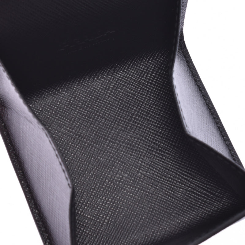 プラダ小銭入れ 黒 シルバー金具 ユニセックス コインケース 2MM935