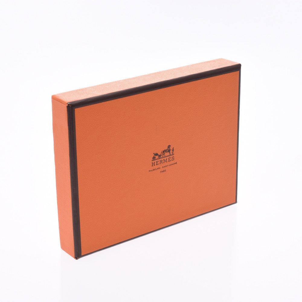 Hermes Donna Coin Purse Blue Jean silver hardware oval coin case