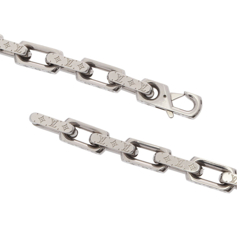 ルイヴィトンコリエ チェーン モノグラム シルバー金具 メンズ メタル