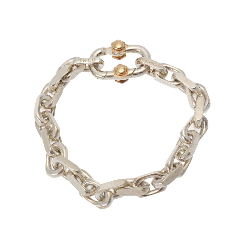 ティファニーメイカーズ ワイド チェーン シルバー/ゴールド メンズ