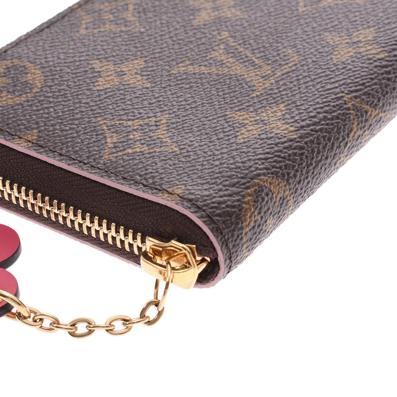 ルイヴィトンポルトフォイユクレマンス フラワーチャーム 14145 ピンク