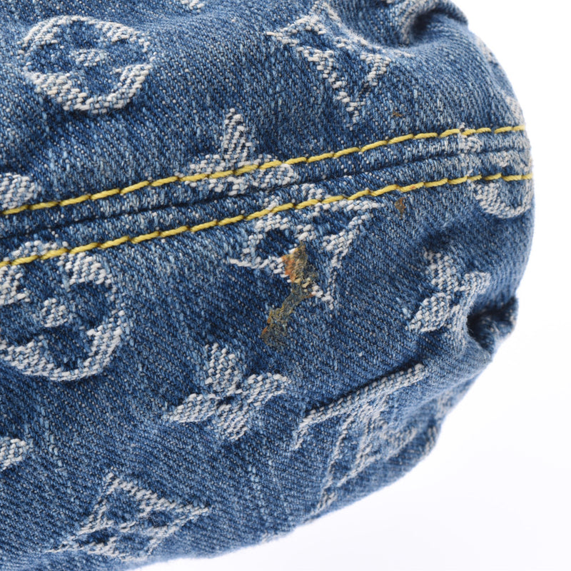 ルイヴィトンミニプリーティ 14146 青 レディース デニム ハンドバッグ