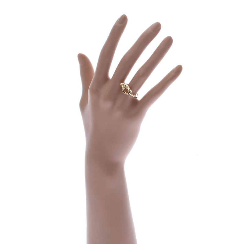 ティファニーフック&アイ リング レディース K18イエローゴールド