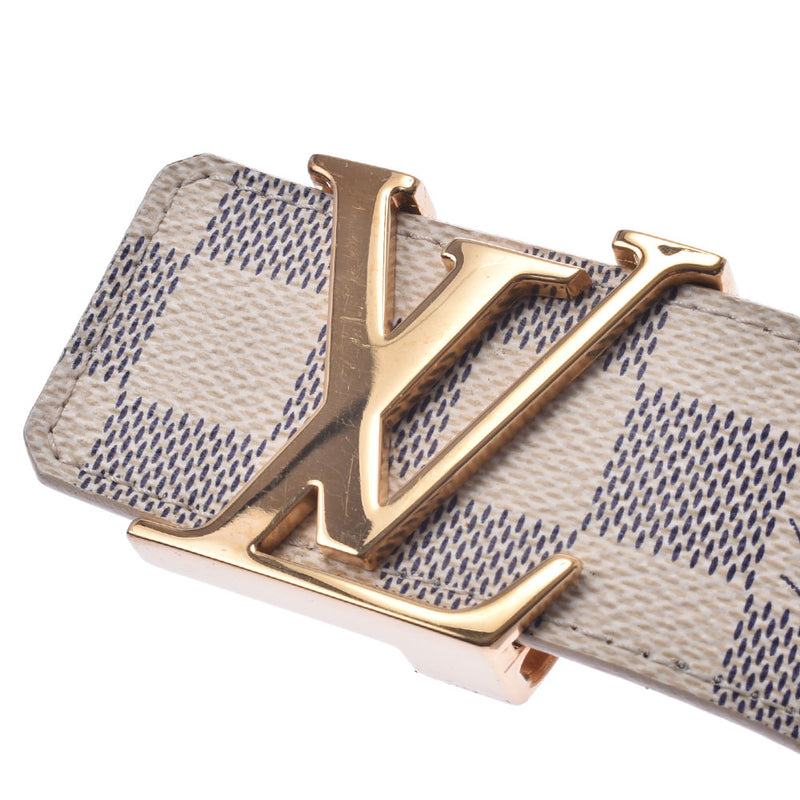 ルイヴィトンアズール サンチュール イニシアル サイズ85cm 白