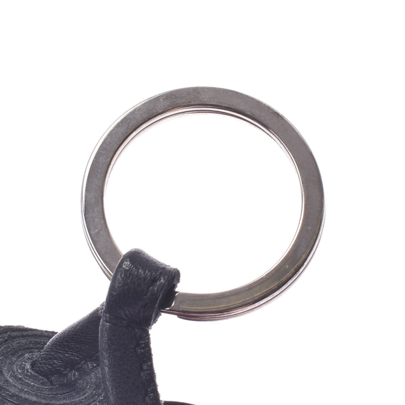 エルメスカルメンチーター ウノドス バッグチャーム 黒/ブーゲンビリア