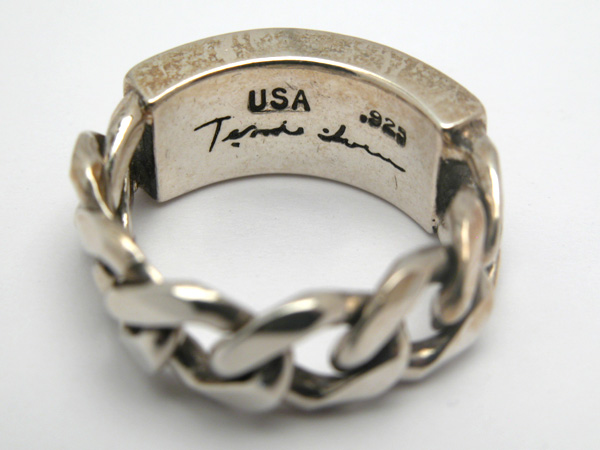 テンダーロインTENDERLOIN プレーンIDリング 新品仕上げ SILVER925