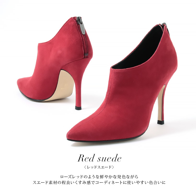 コメックス ブーティ ハイヒール レッドソール ポインテッドトゥ