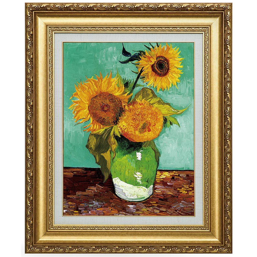 ゴッホ 「3本のひまわり」 6号 立体複製名画 【5％ポイント還元中