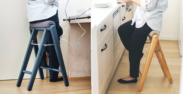 ティット】フォールディングハイスツール｜TITTO-FH｜ちょいかけに便利