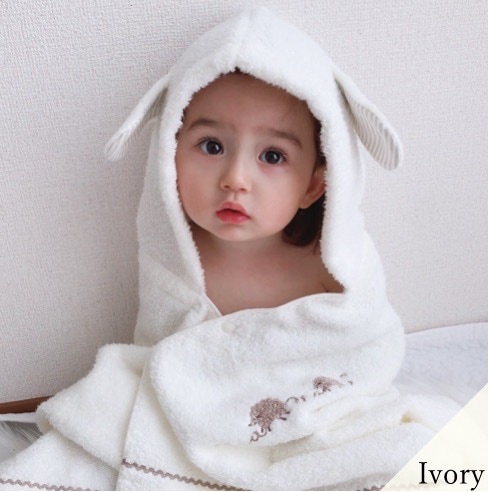 メレンゲギフトセット（フード付バスタオル×1、ハンカチ×1） | Gift