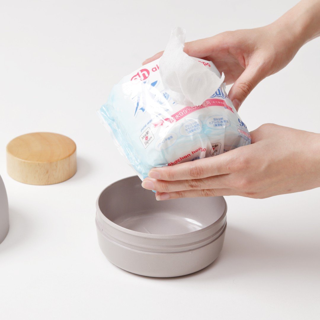 ideaco】Mochi Moco ウェットティッシュケース｜リビング用品