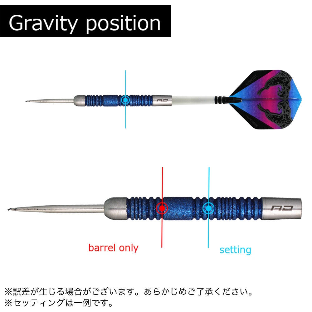 REDDRAGON】Peter Wright Euro 11 Element Blue STEEL 24g レッド