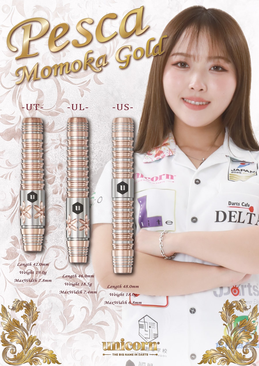 バレル【ユニコーン】林桃加モデル ペスカ モモカゴールド UL 18.5g