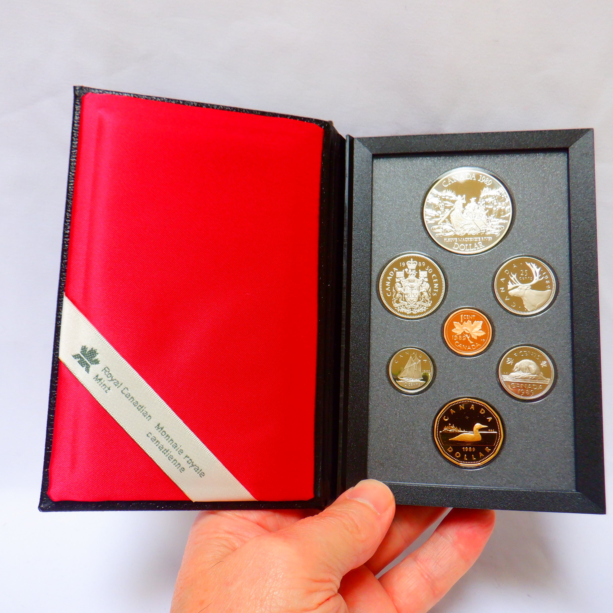 1989 Double Dollar 7-Coin CDN Proof Set: VOYAGE OF MACKENZIE 200th