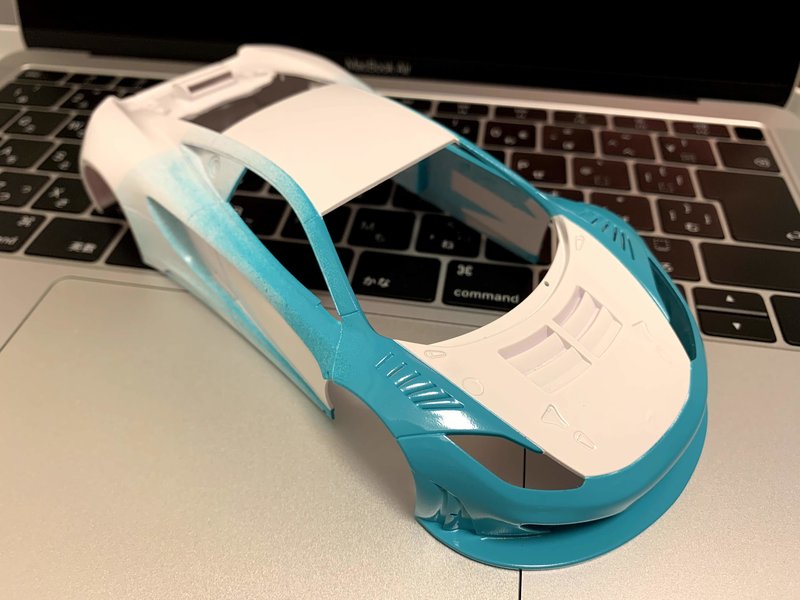 MINI-Z(ミニッツ)走行日誌 新しいボディ(12C)を作る 後編 - ハンチング