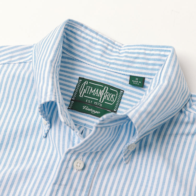 Teal Stripe Spring Oxford – Gitman Vintage