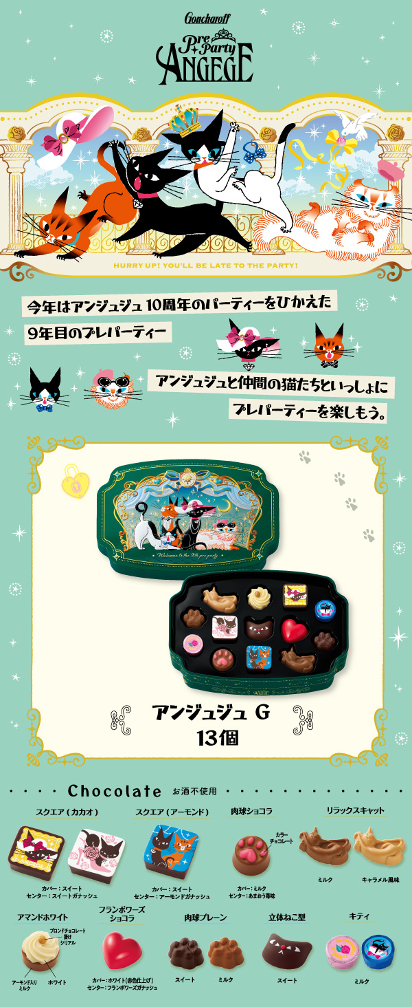 507 アンジュジュ G 13個 ゴンチャロフ アンジュジュ チョコレート