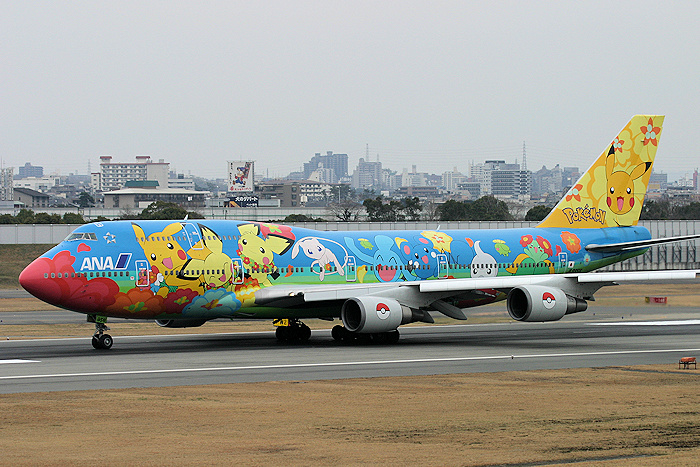 お花ジャンボ ANA（全日空） B747-400D JA8956
