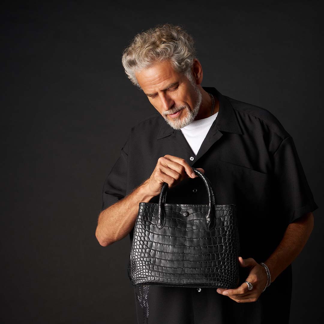 一番人気】PREMIUM CROCO LOUNGE TOTE 極上クロコダイル トートバッグ