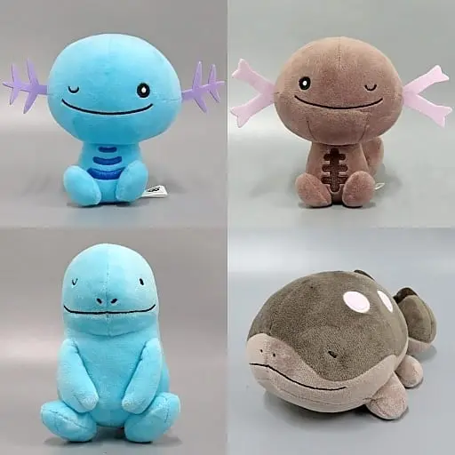 Full Set) Pokémon - Plush - Quagsire & Wooper & Clodsire (全4種