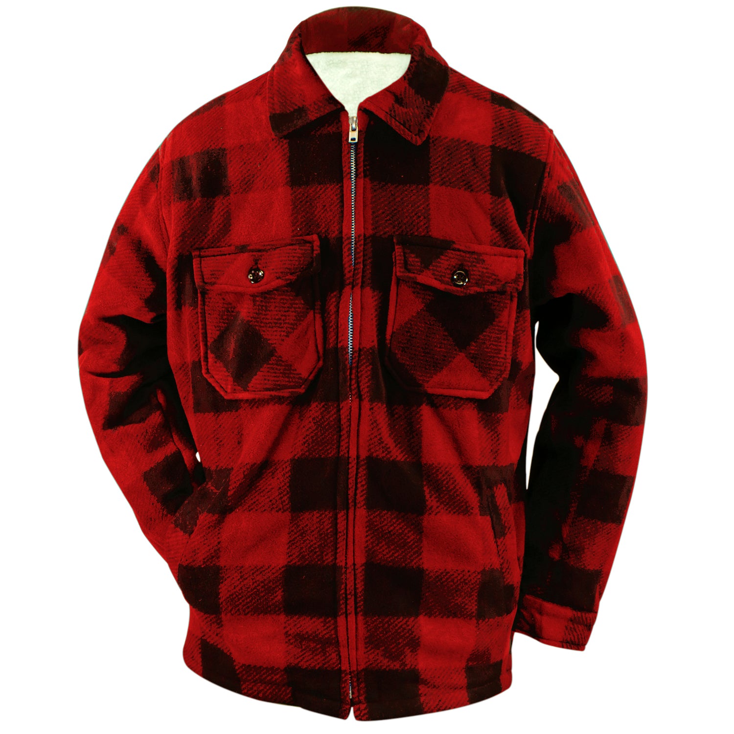 Maxxsel Men's Buffalo Plaid Fleece Lined Jacket M9109 – Good's