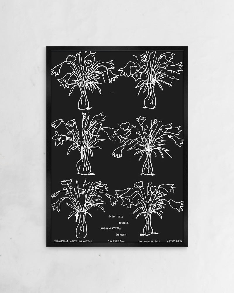 B&W flowers（2016）ポスター【Stefan Marx│ステファン・マルクス