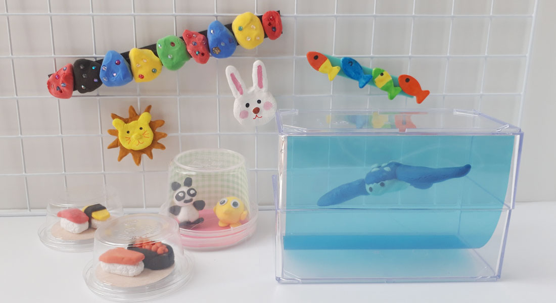 子どもの紙粘土作品がかわいい雑貨に変身！作って飾る工作アイデア＃1