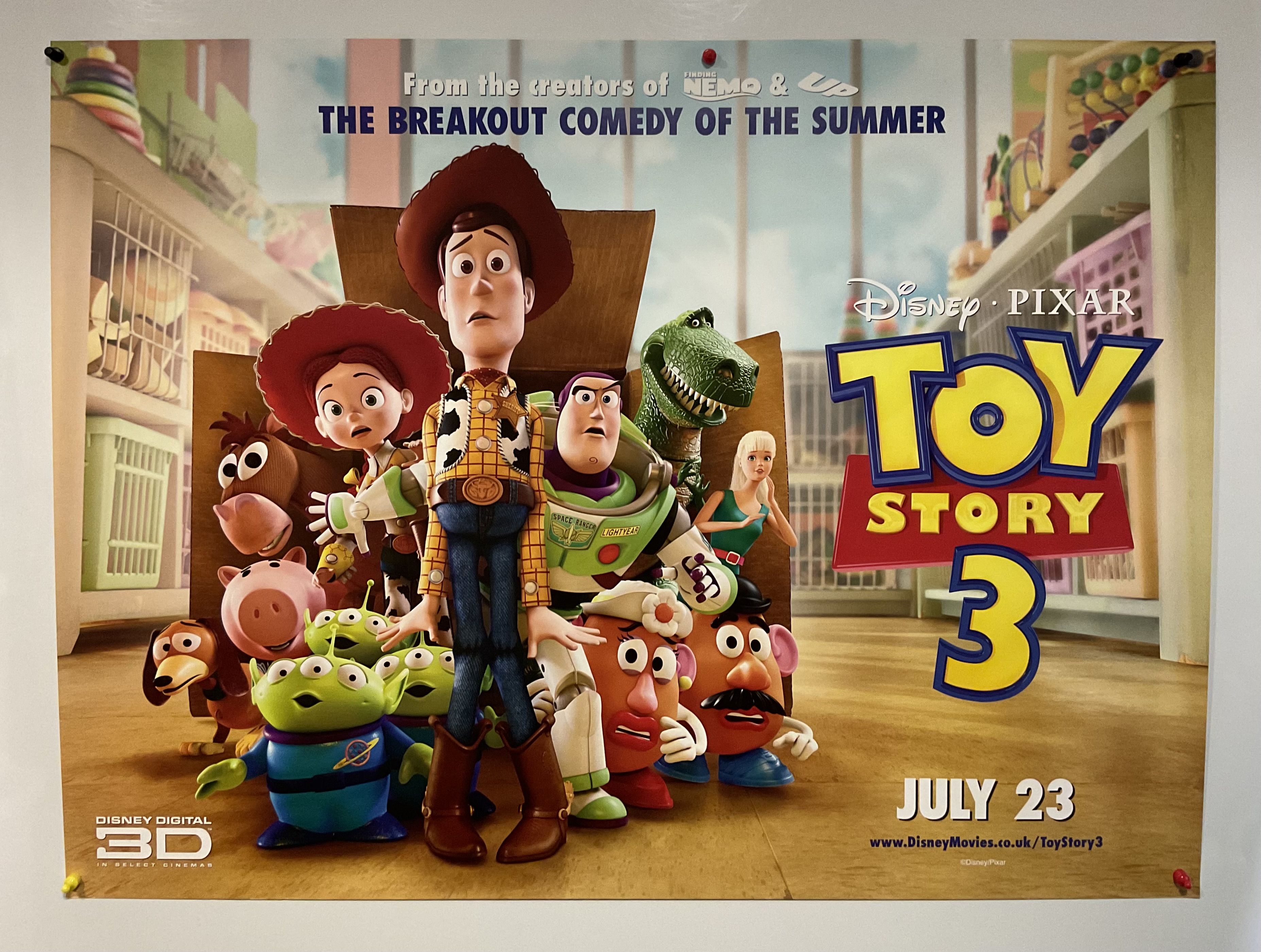 Lot 224 - A group of four TOY STORY UK Quad film