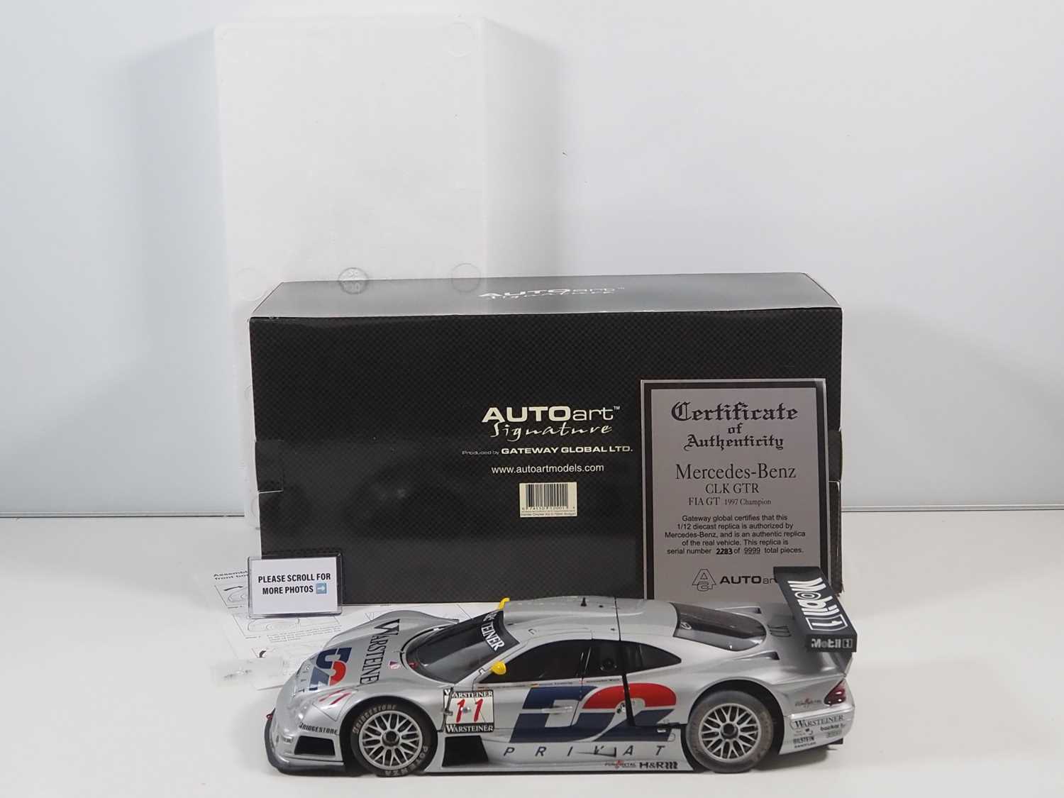 Lot 263 - An AUTOART 1:12 scale Mercedes Benz CLK GTR