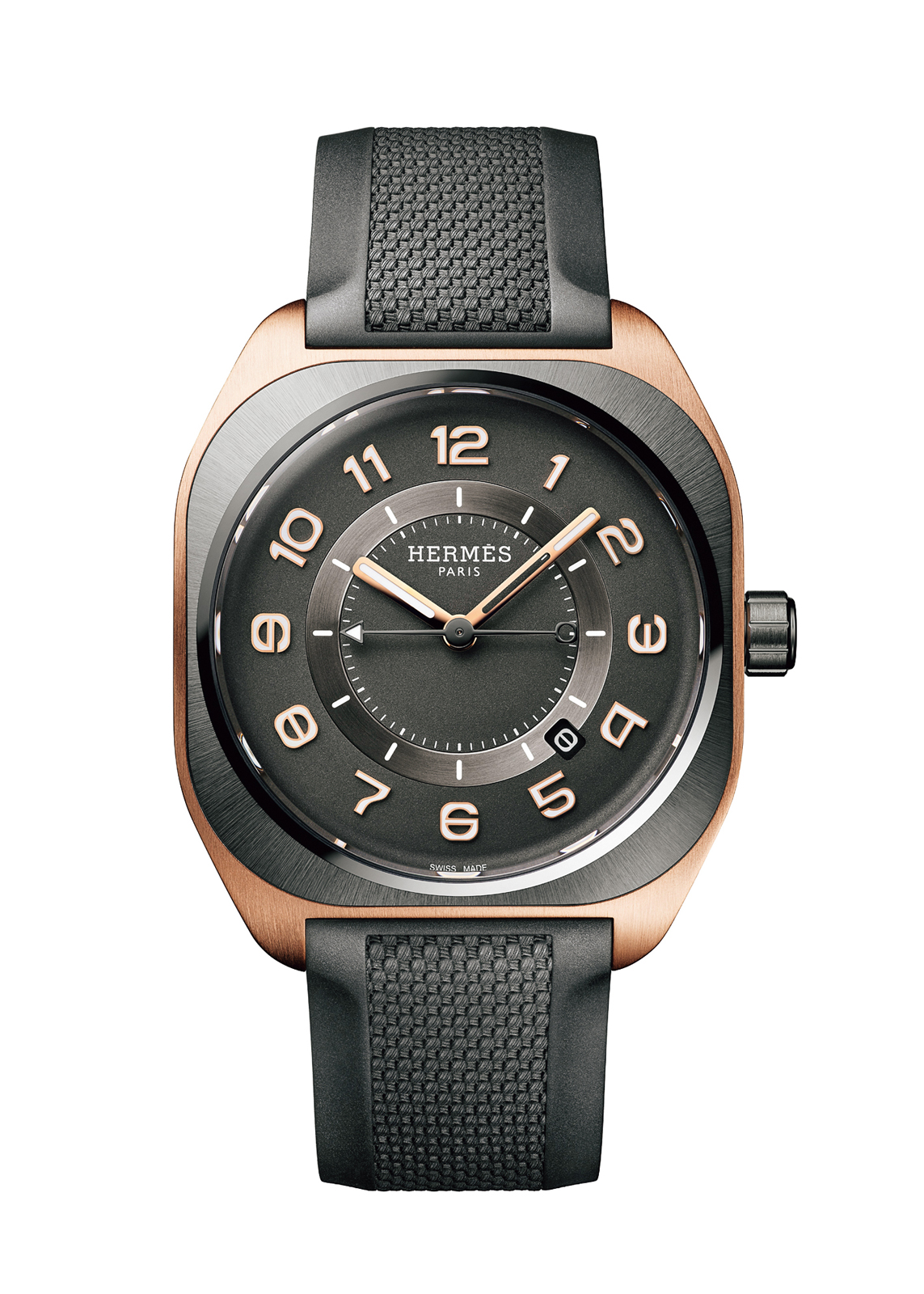 エルメス、華やかで個性的なコンビウォッチ「H08」 | GOETHE