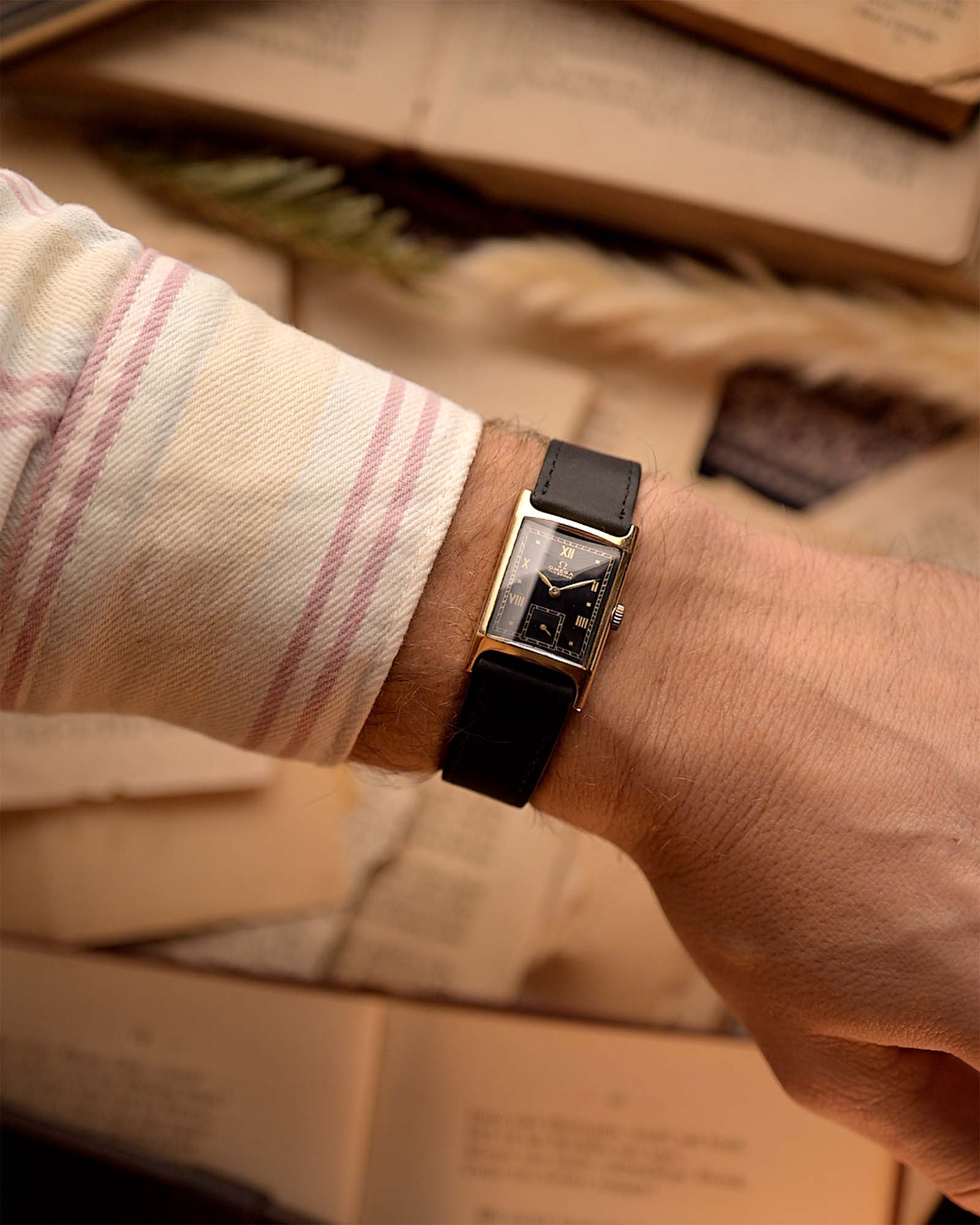 Omega Tank Gilt Roman 18mm 1944 – GOLDAMMER