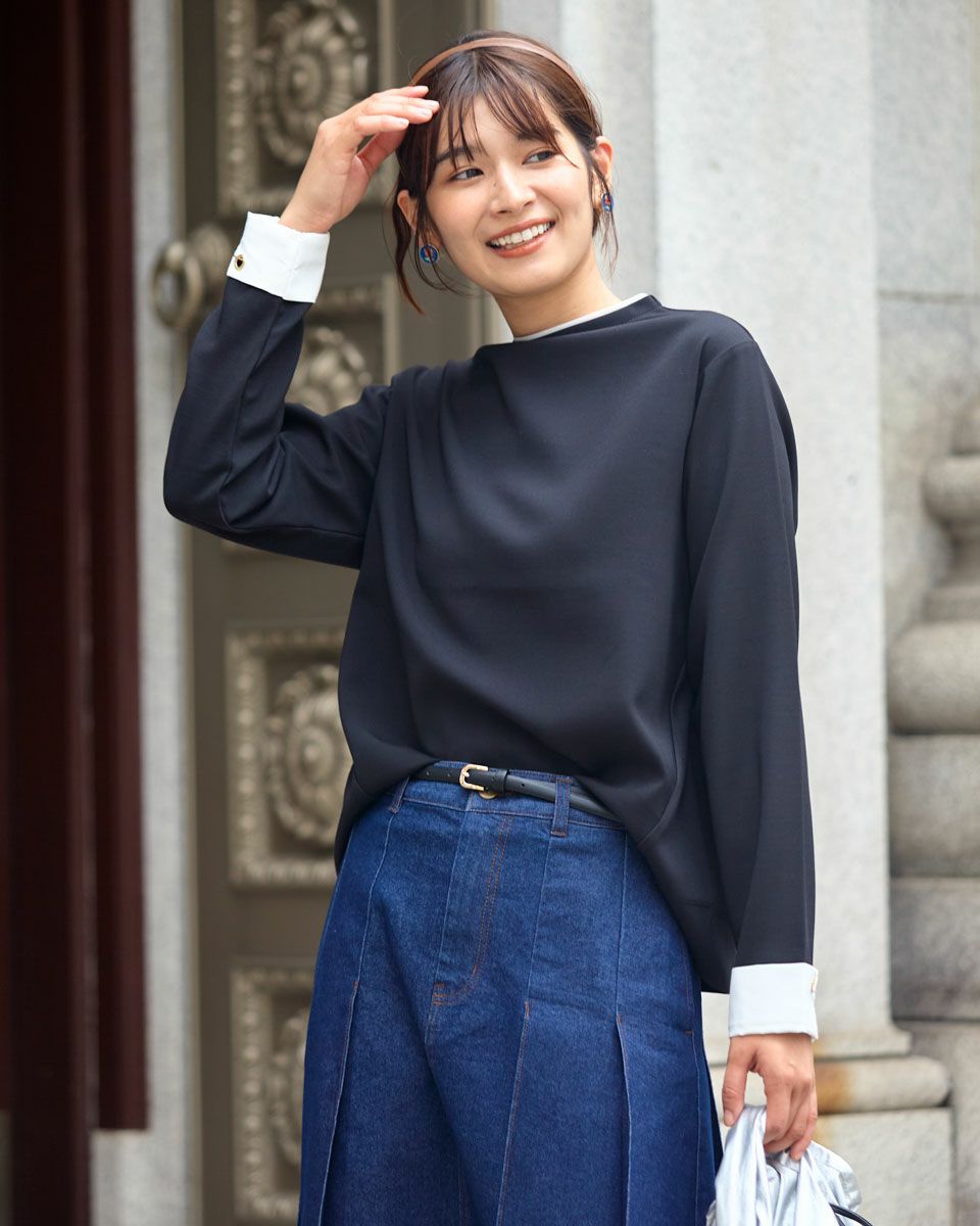 White Labelボトルネックプルオーバー | ゴールデンベアストア