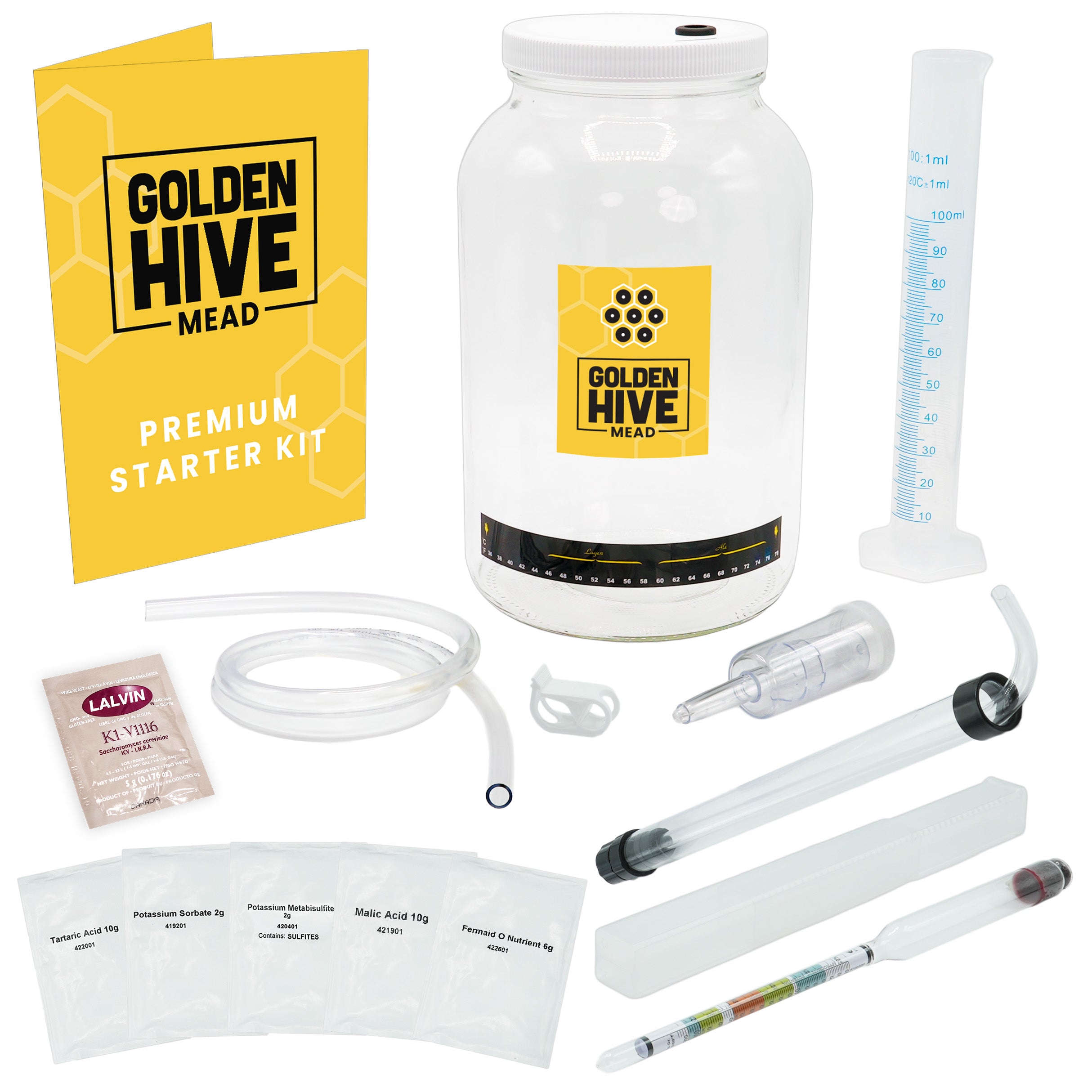 Glass Mead Making Starter Kit – Golden Hive Mead