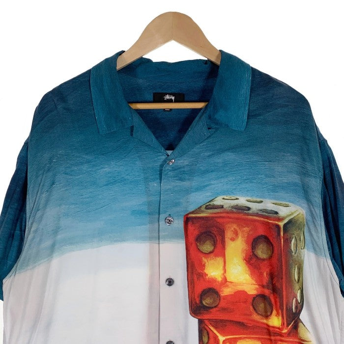 STUSSY ステューシー Dice Painting Shirt オープンカラーレーヨン
