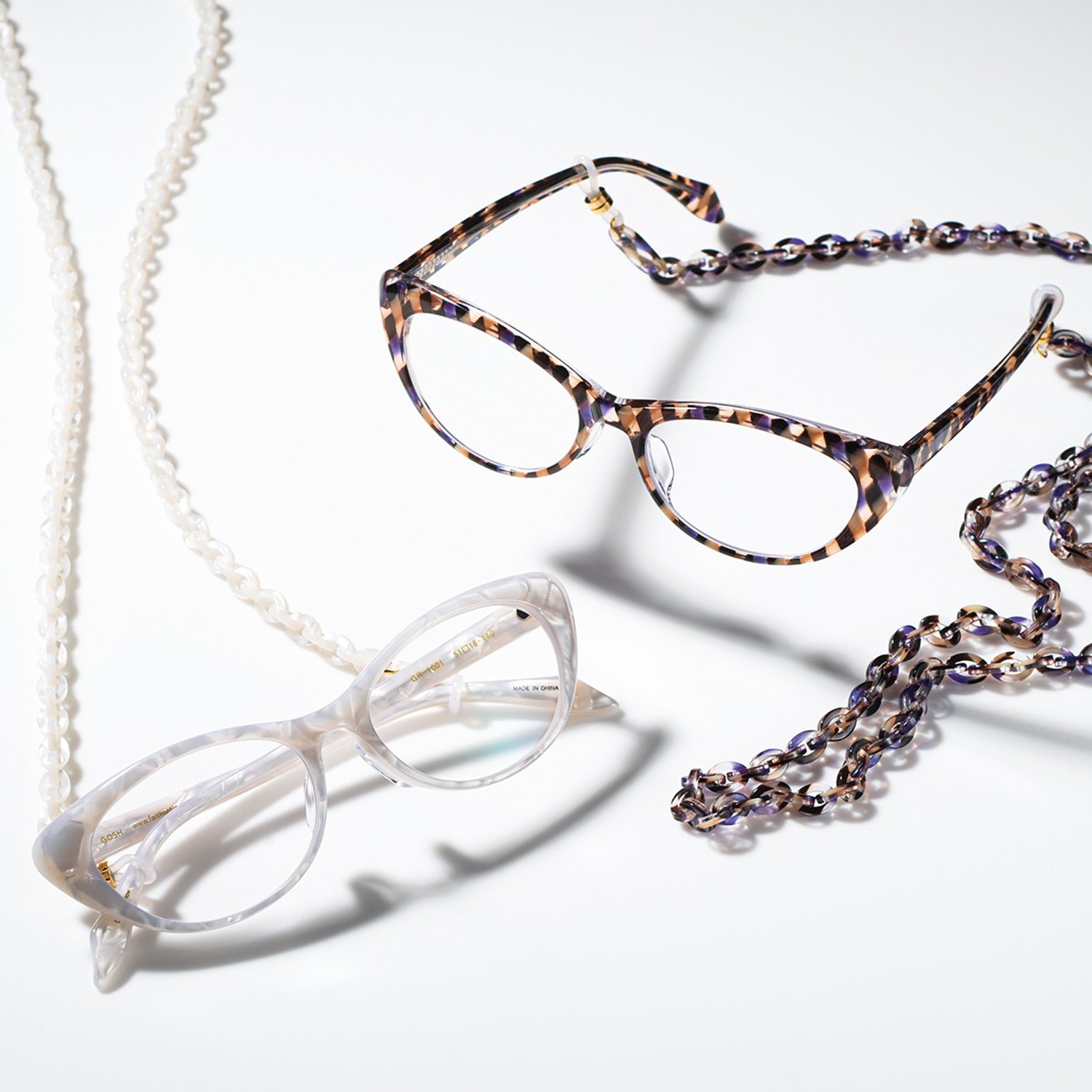 グラスチェーン付きリーディンググラス (アーガイル） – GOSH EYEWEAR