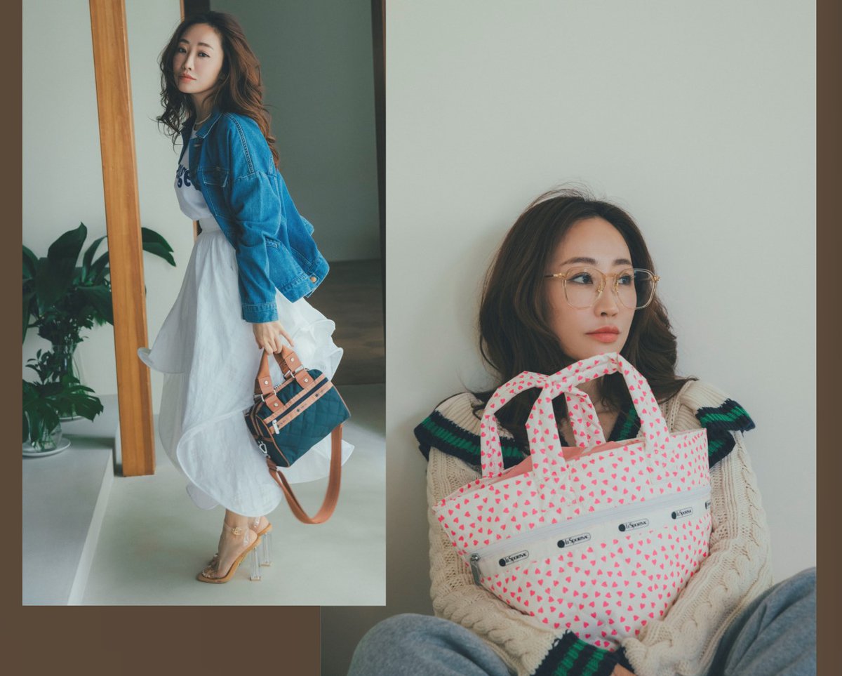 レスポートサック×神崎恵さん】収納力抜群！ 新作バッグ＆ポーチが