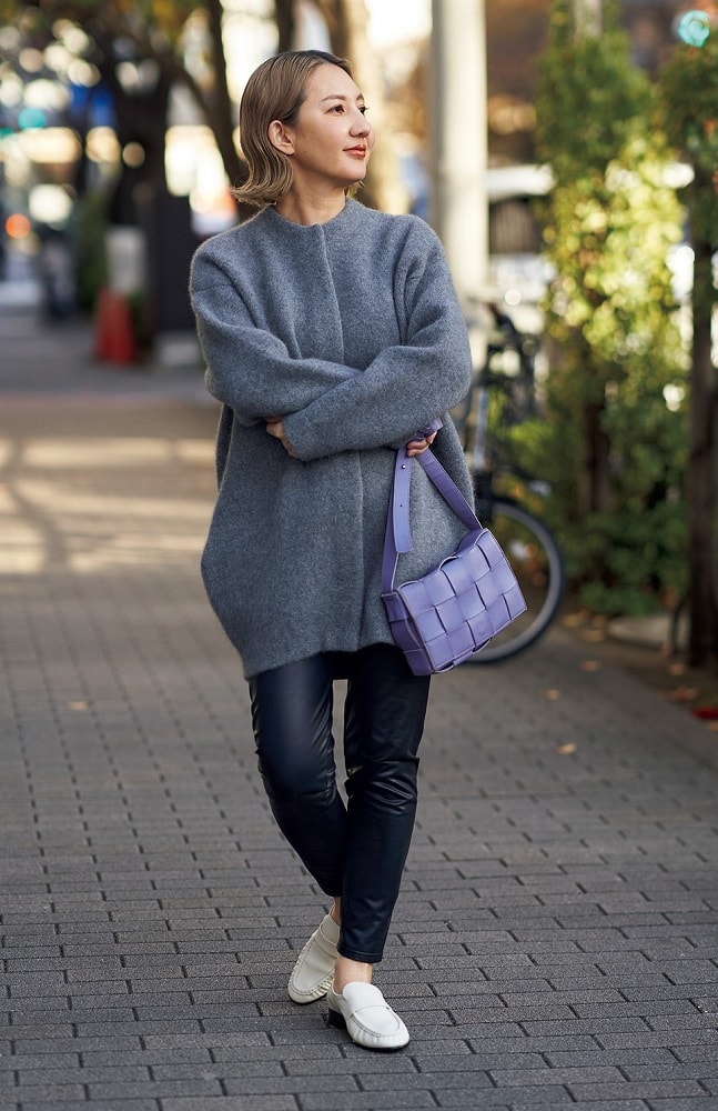 おしゃれスナップ】「ボッテガ・ヴェネタのバッグ」3コーデ！ 40代の