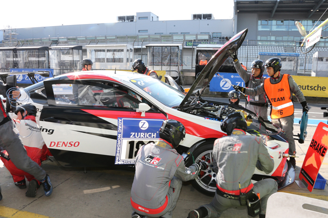 The Toyota C-HR Racing and Lexus RC F from Toyota GAZOO Racing