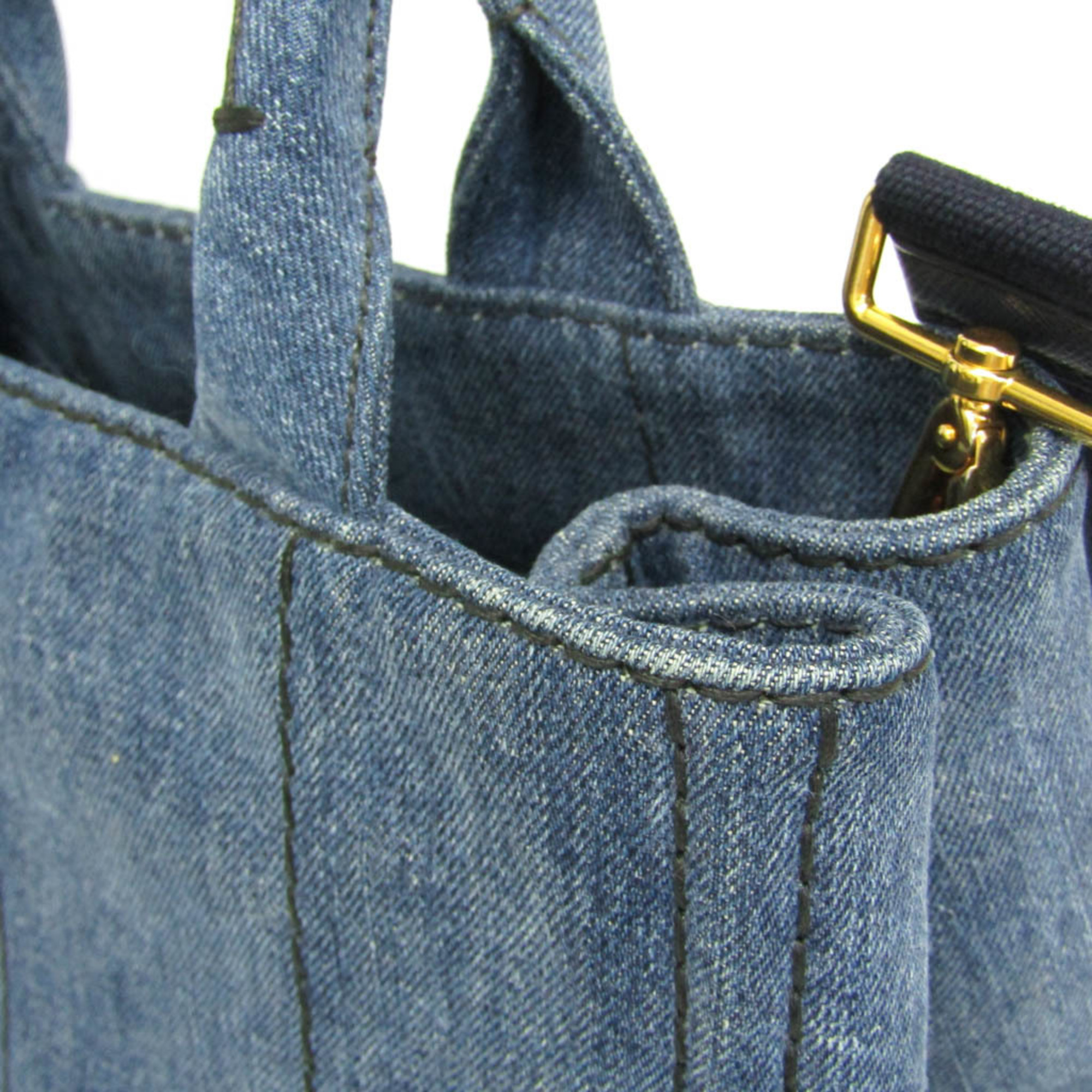 プラダ(Prada) カナパ 1BG439 レディース デニム ショルダーバッグ