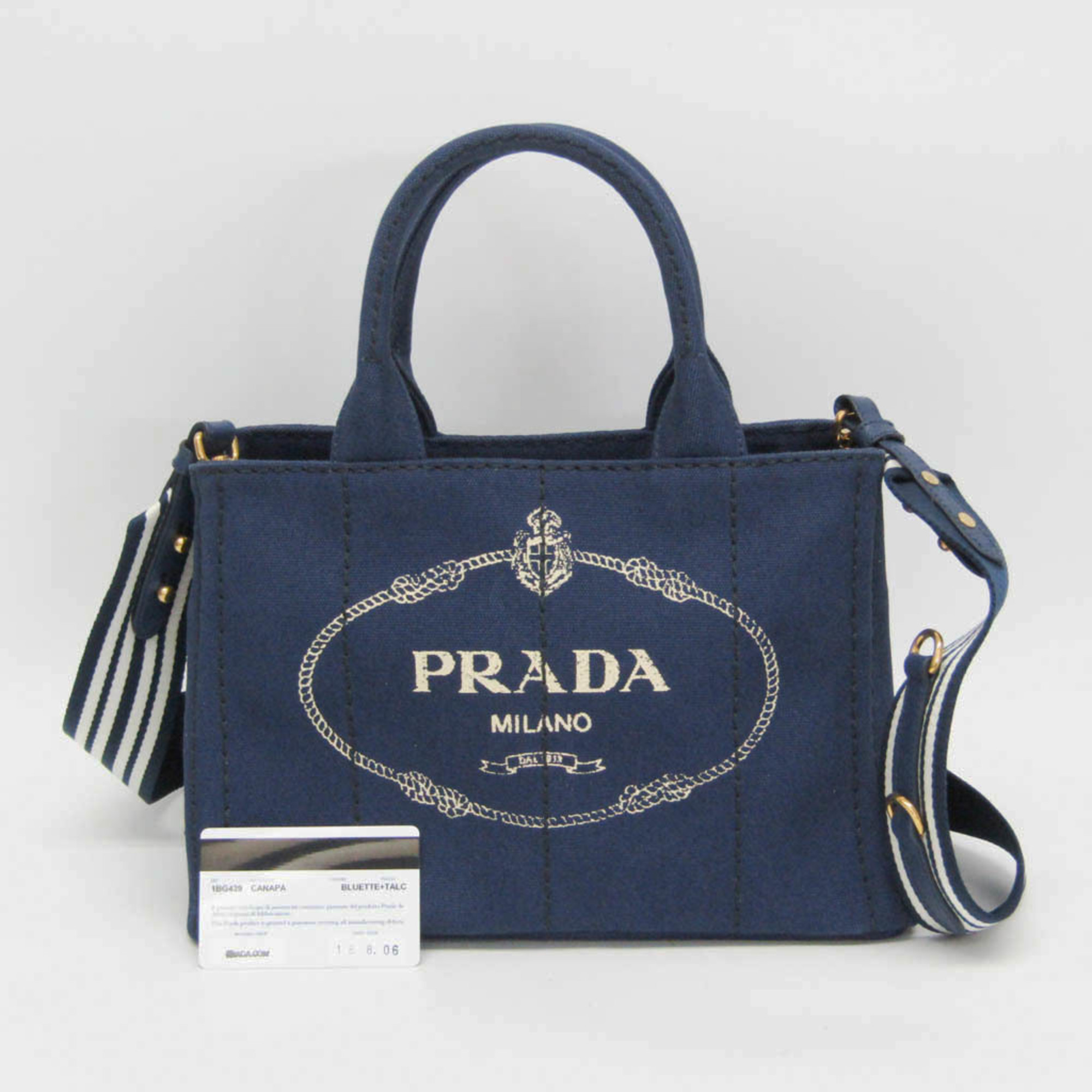 プラダ(Prada) カナパ Sサイズ 1BG439 レディース キャンバス