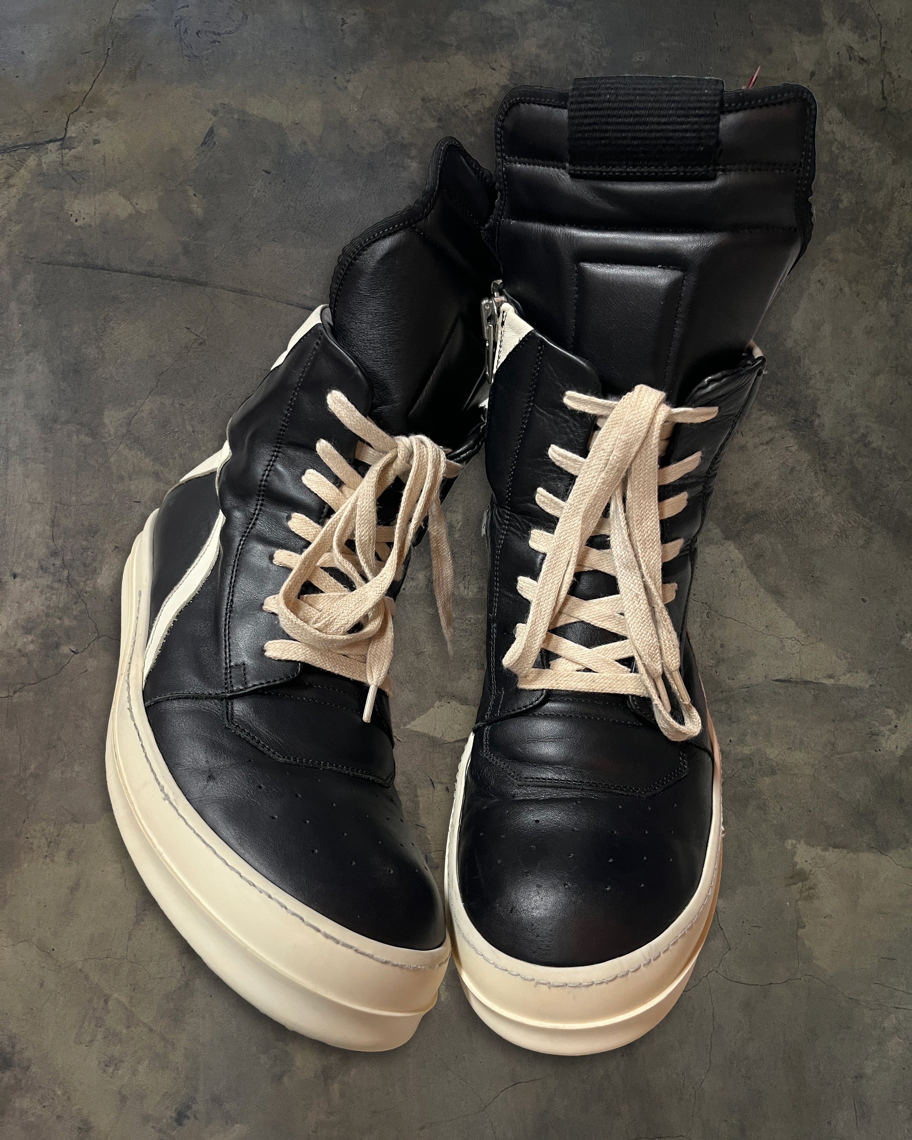 RICK OWENS HIGH TONGUE GEOBASKET 44 – glam archive