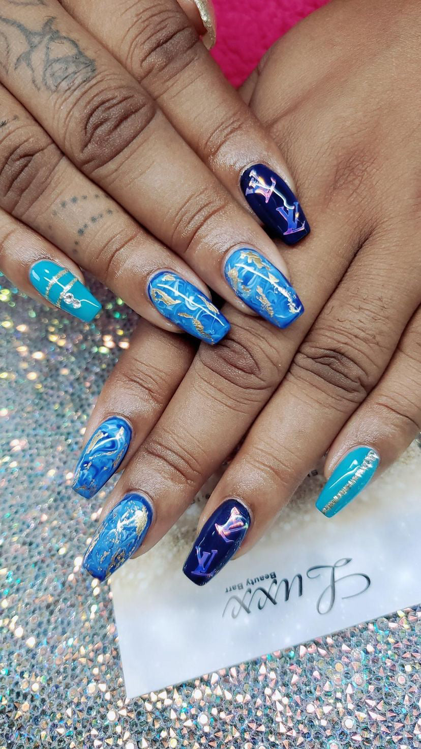 Louis Vuitton Inspired Nail Stickers – GlamourEyesByChar