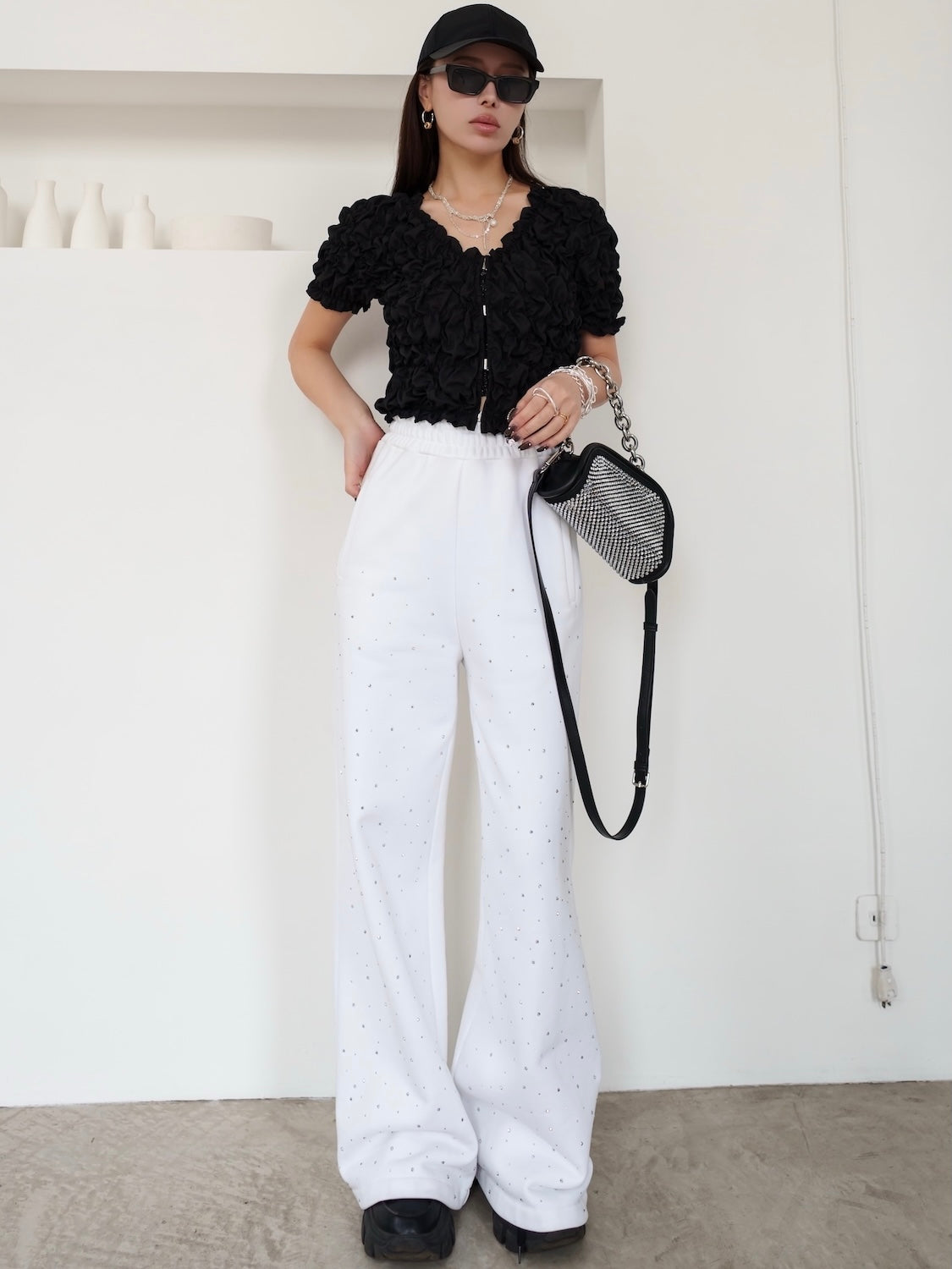 ストーン スウェット Wide パンツ