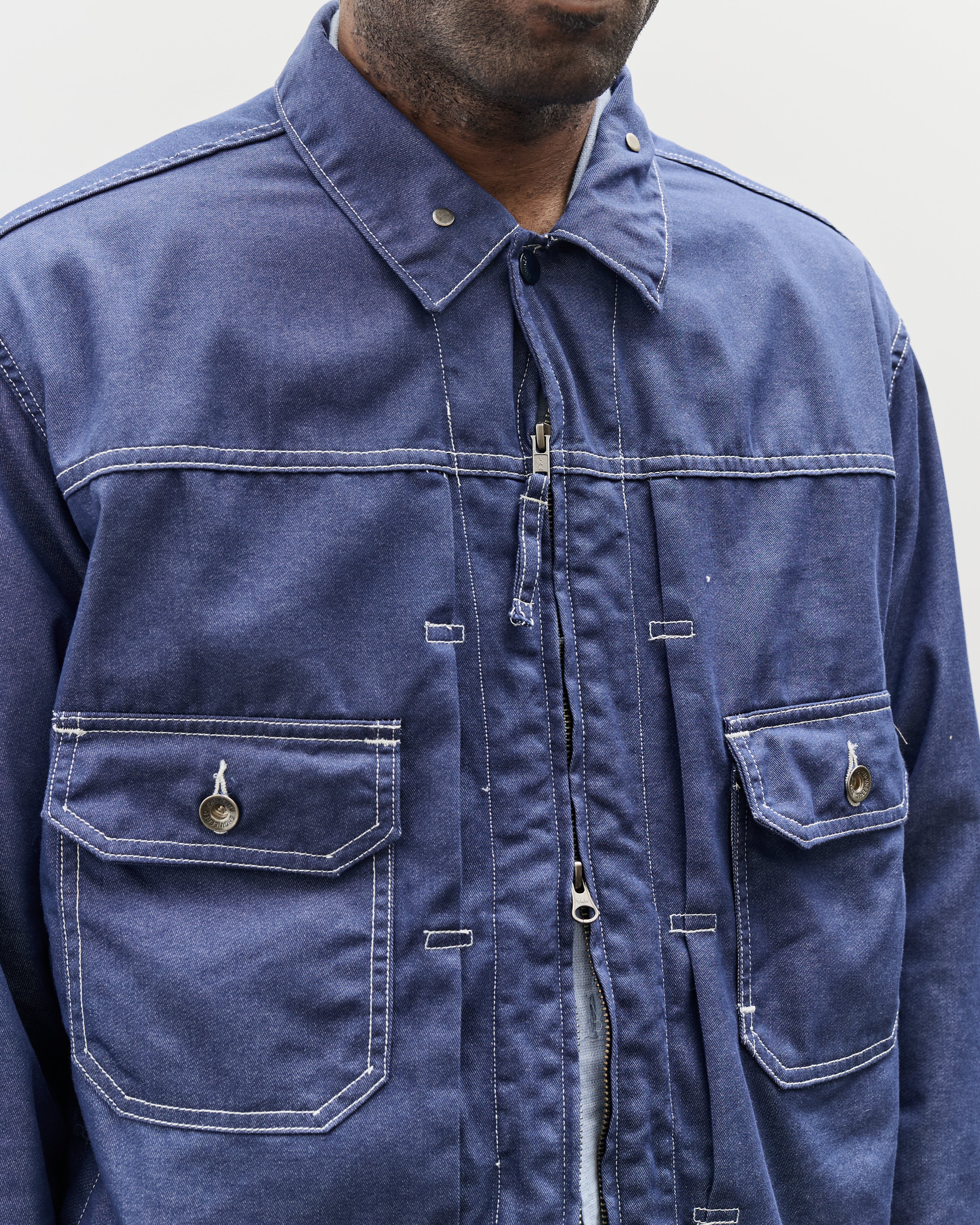Engineered Garments Trucker Jacket Denim, Indigo – Glasswing