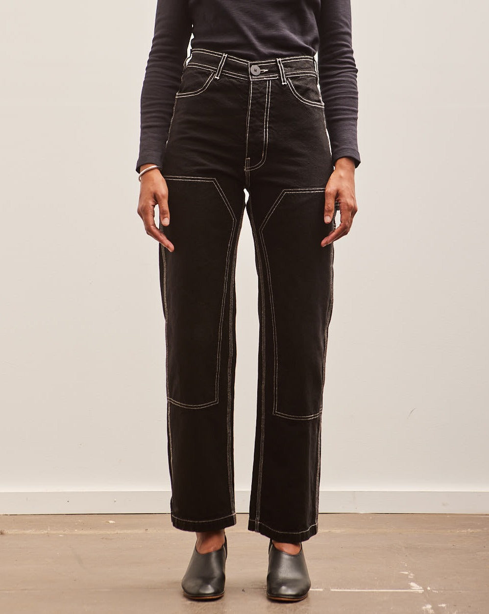 Jesse Kamm Patchfront Handy Pant, Black/Natural – Glasswing