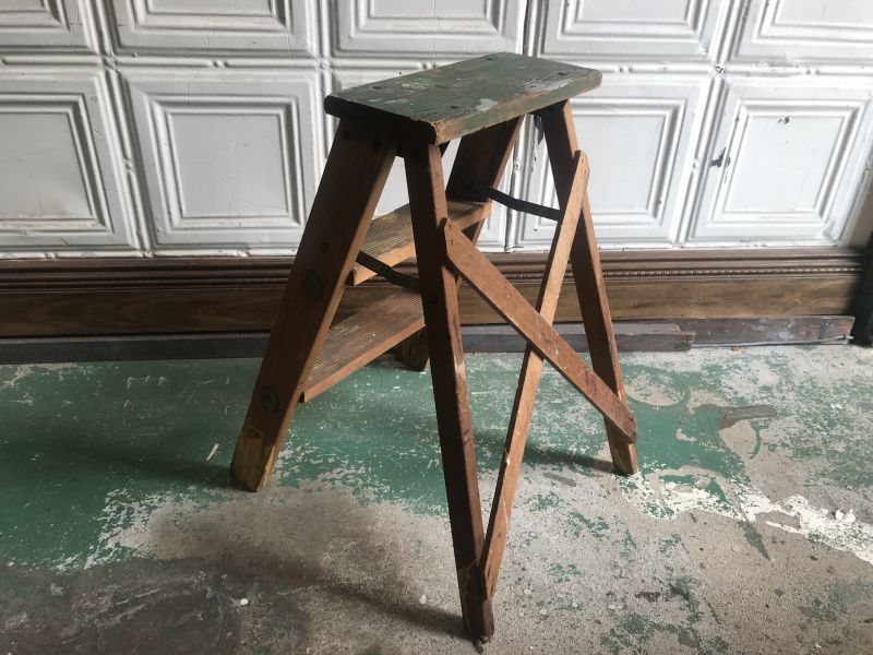 ステップラダー/アンティーク脚立