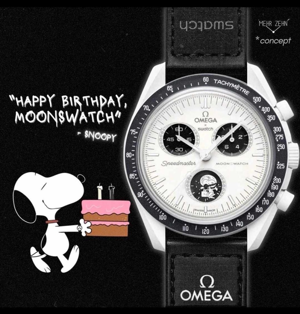 The Omega X Swatch MoonSwatch Snoopy is Coming – GNOMONIST