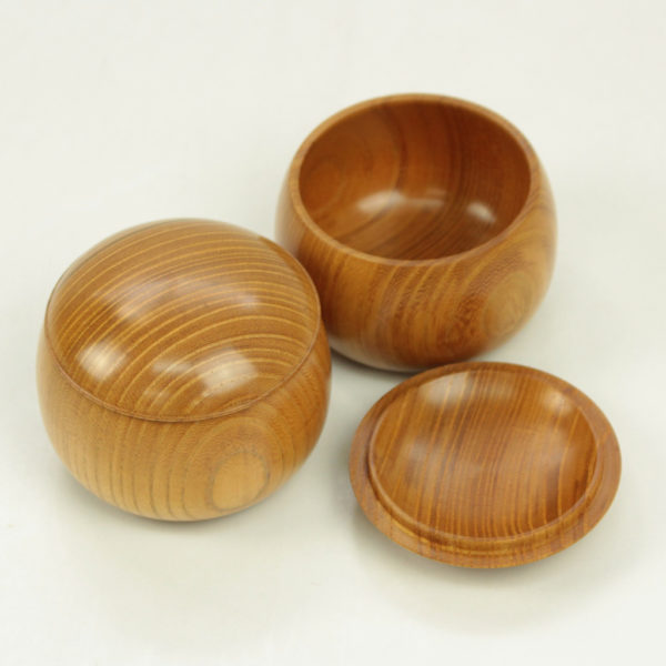 本榧四方木口 ミニ碁盤足付(4分石用）