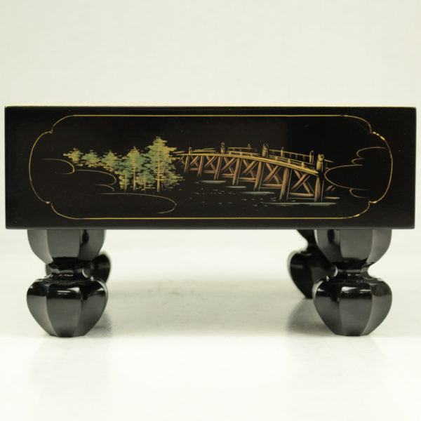 漆芸沈金 ミニ碁盤(4分石用）