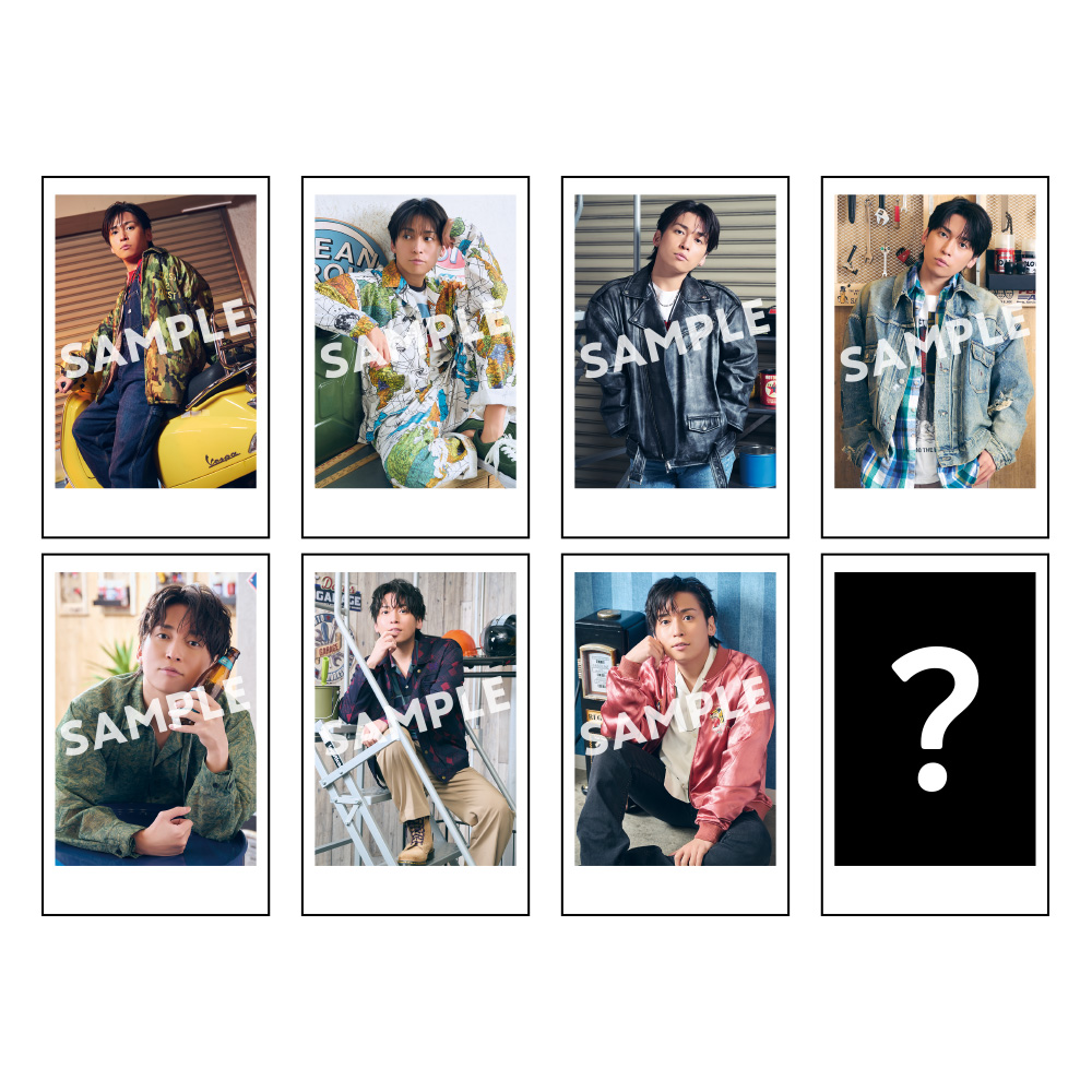 チェキ風カードくじ（7種＋シークレット1種） ※あたりは直筆サイン入り